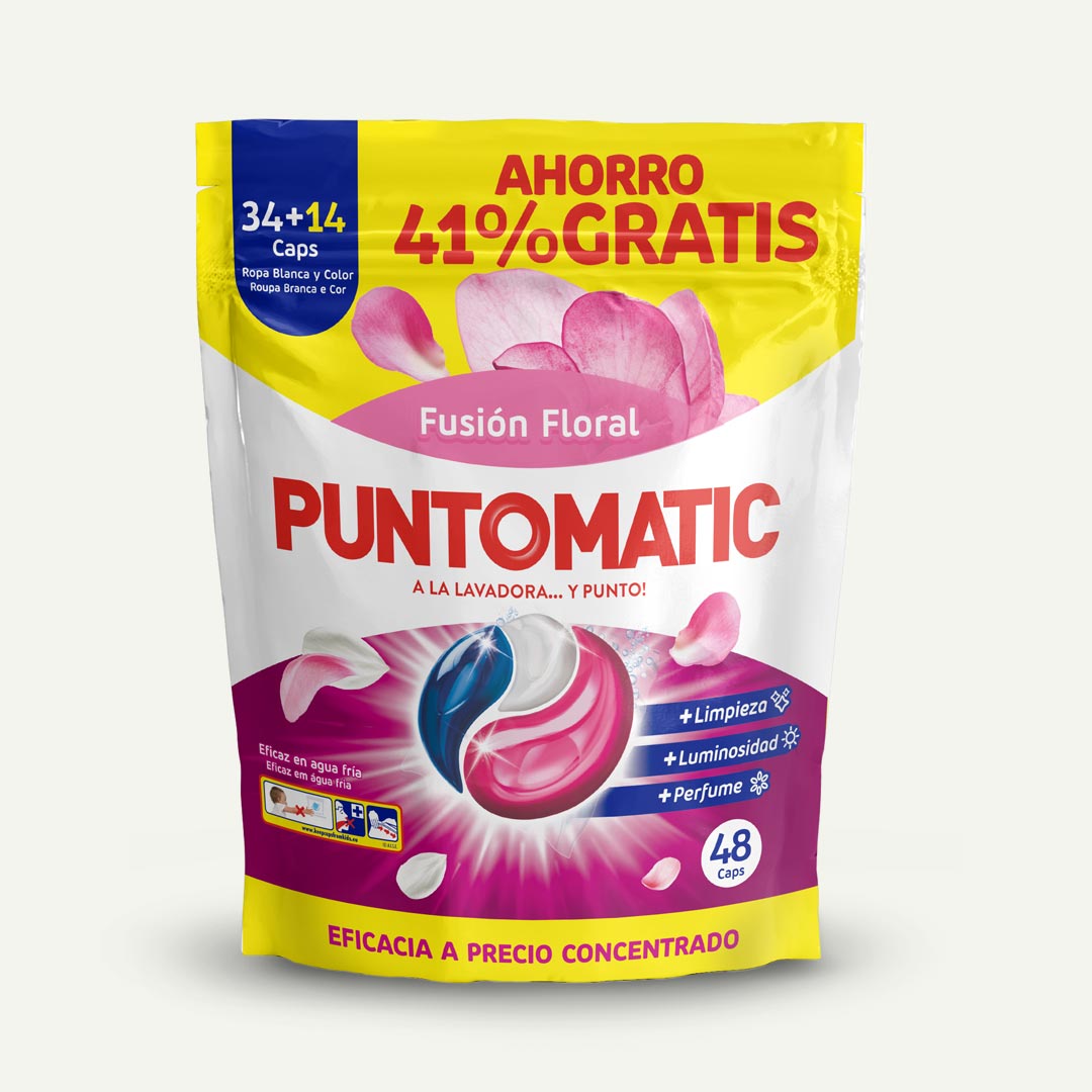 DETERGENTE FUSION FLORAL PUNTOMATIC 48 CAPSULAS