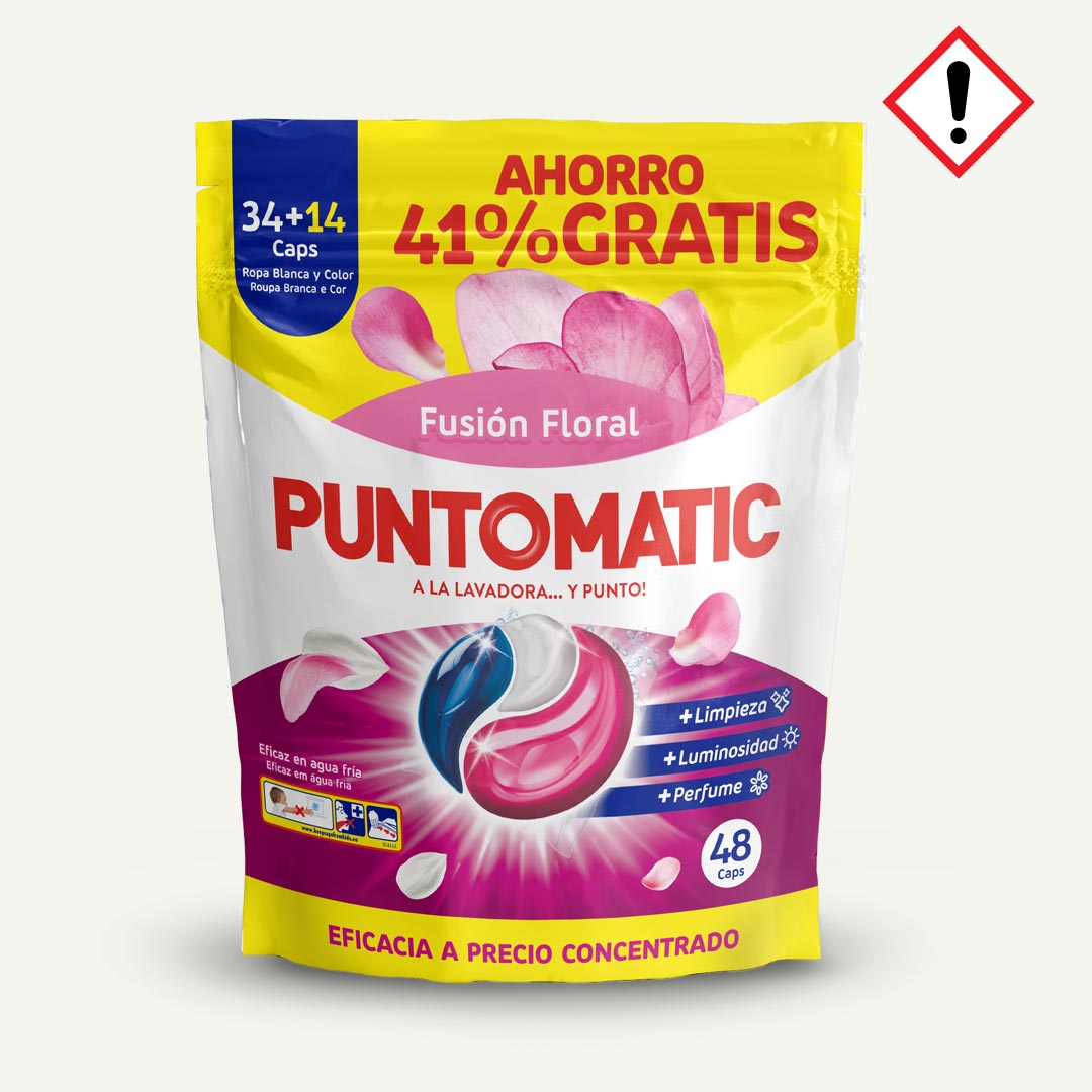 DETERGENTE FUSION FLORAL PUNTOMATIC 48 CAPSULAS