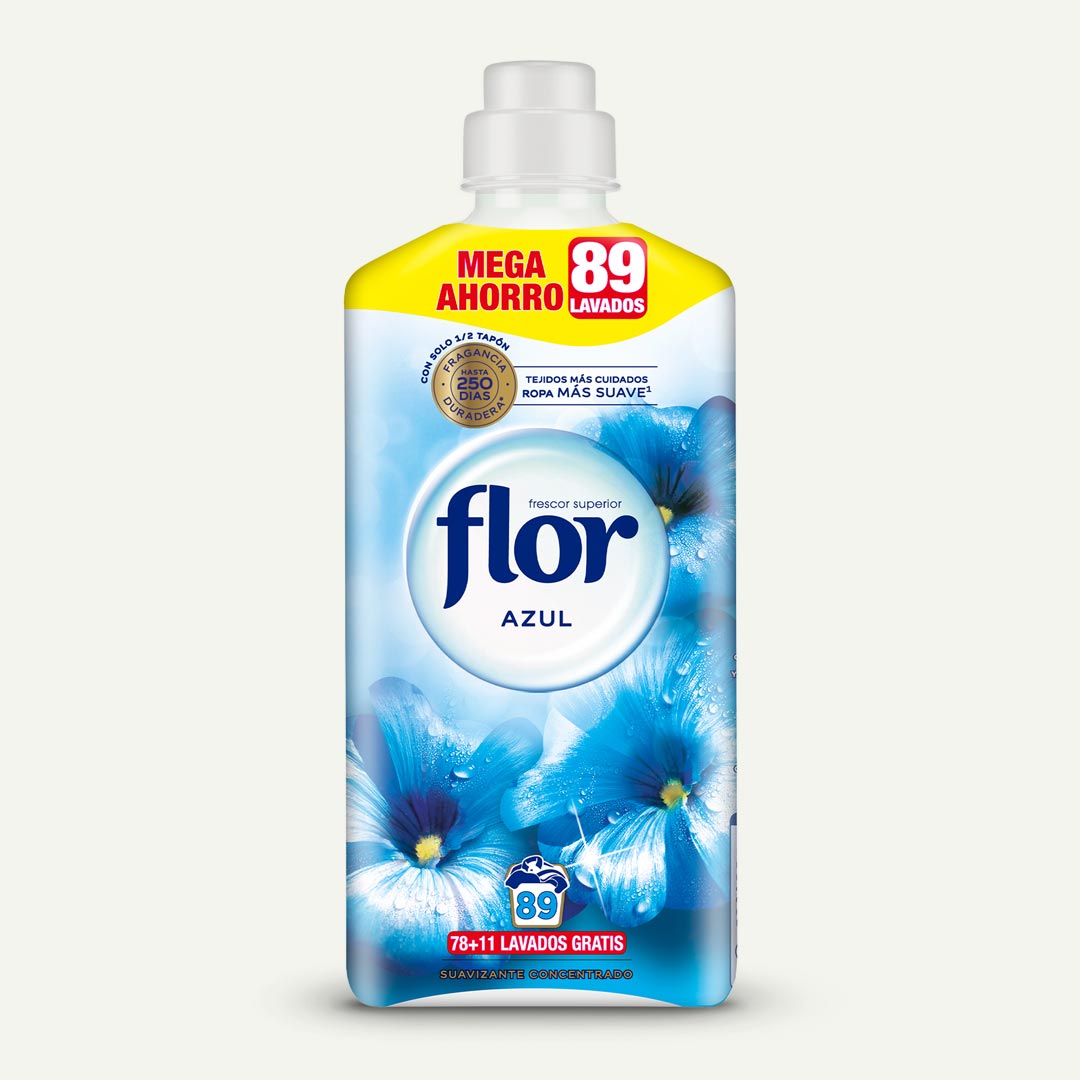 SUAVIZANTE AZUL FLOR 89 LAVADOS