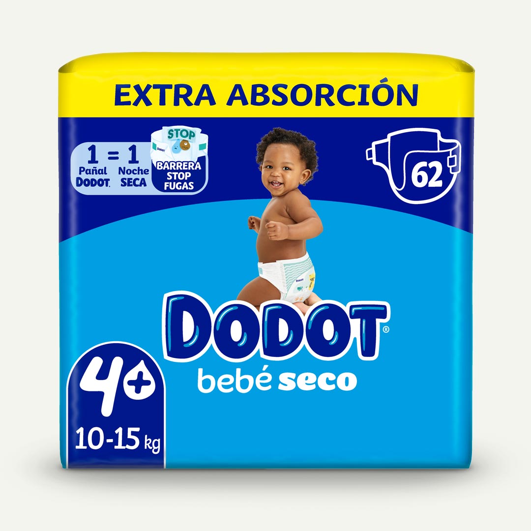 PAÑAL TALLA 4 EXTRA ABSORCION 10/15K DODOT 62U
