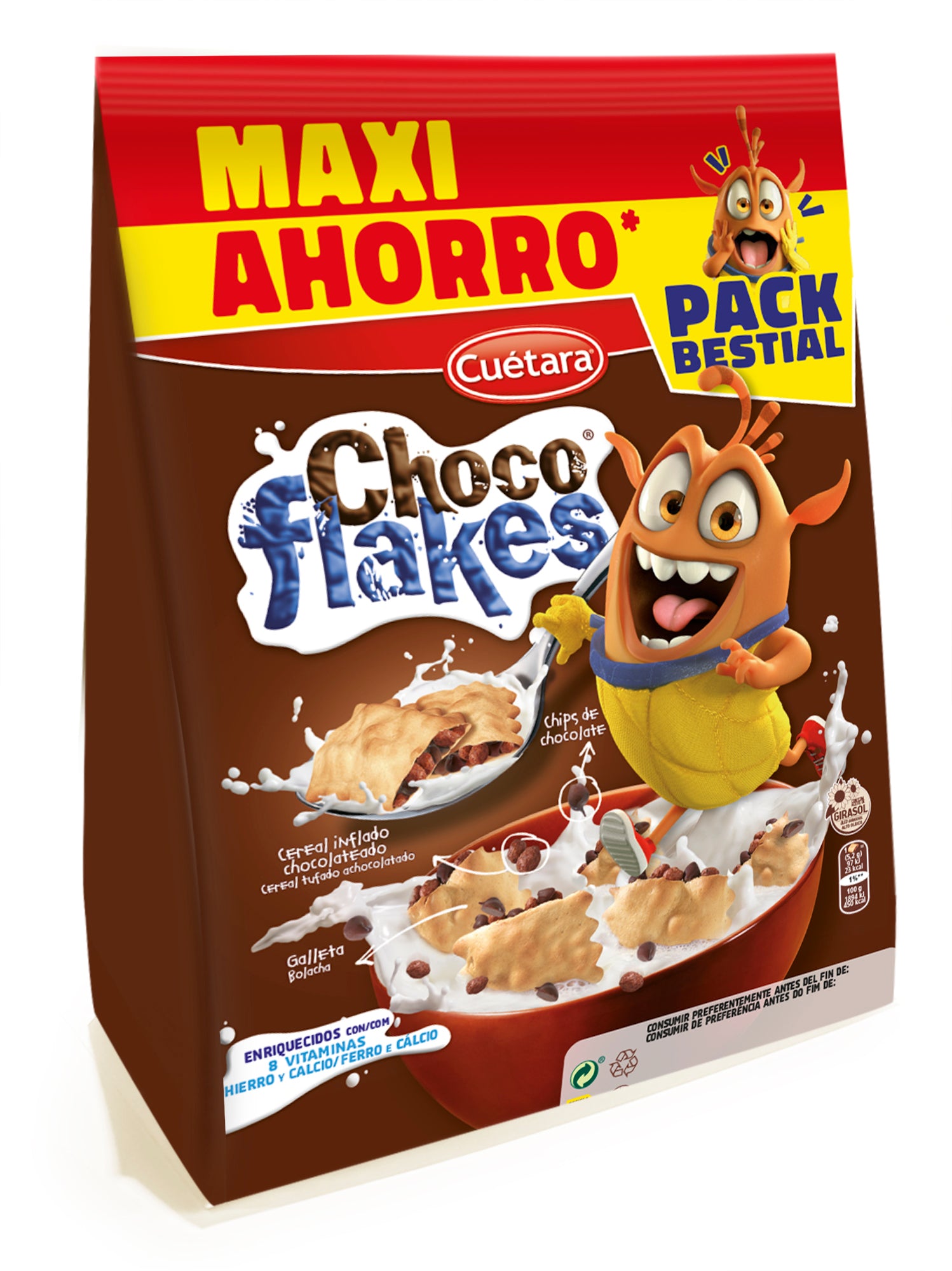 CEREALES CHOCO FLAKES CUETARA 650G